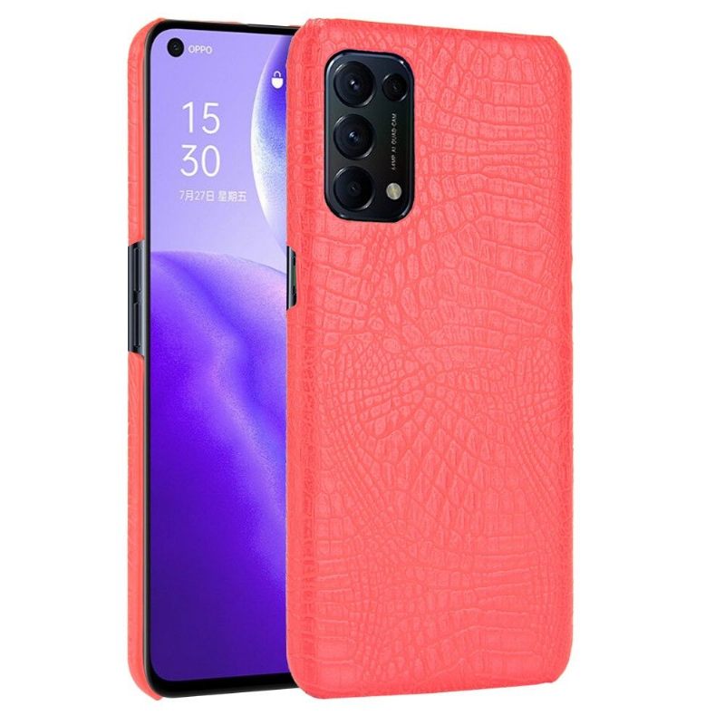 Telefoonhoesje voor Oppo Find X3 Lite Bescherming Krokodil-effect