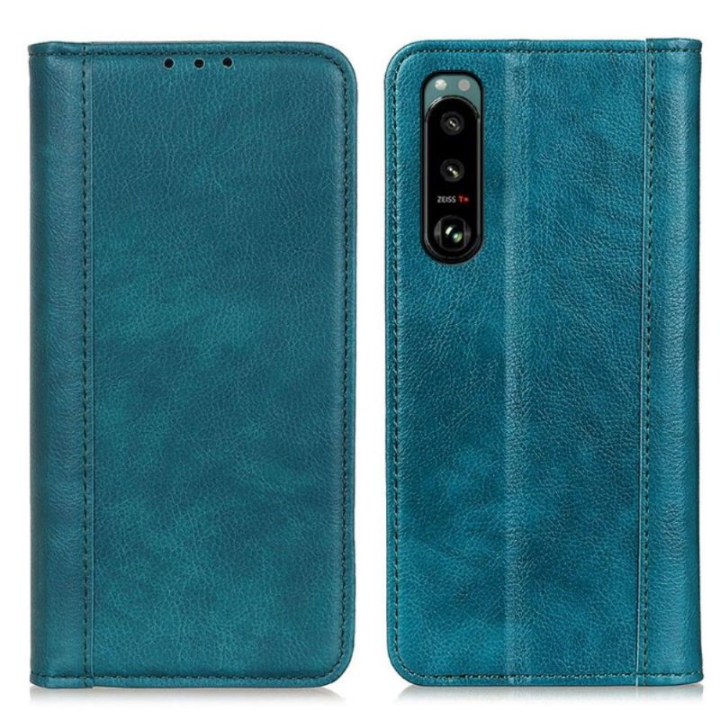 Cover voor Sony Xperia 5 III Folio-hoesje Sylvester Kunstleer