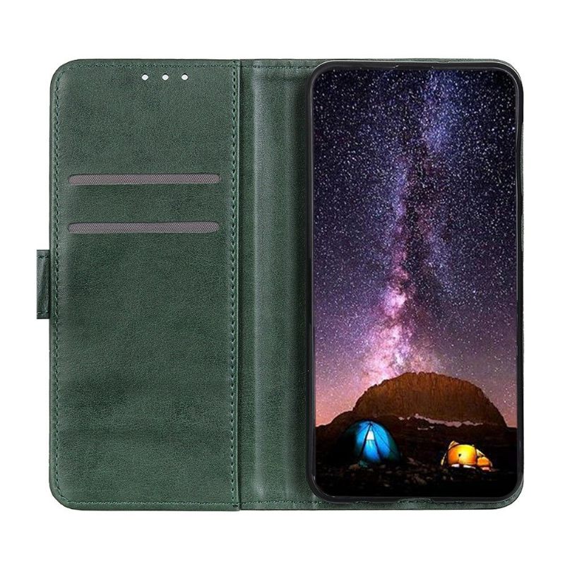 Folio-hoesje voor Sony Xperia 5 III Faux Lederen Flap Met Klinknagel