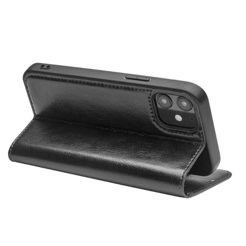 Case voor iPhone 12 / 12 Pro Handgemaakt Echt Leer