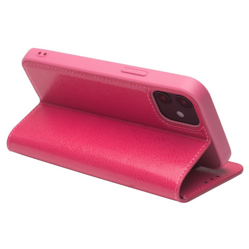 Case voor iPhone 12 / 12 Pro Handgemaakt Echt Leer