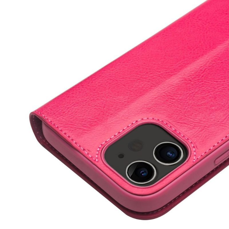 Case voor iPhone 12 / 12 Pro Handgemaakt Echt Leer