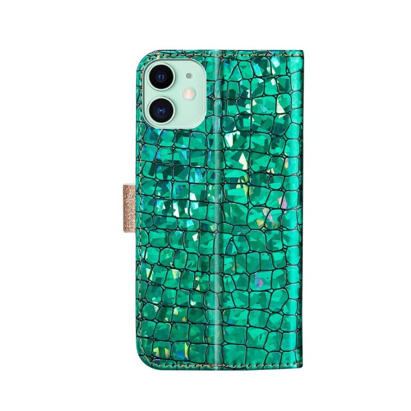 Folio-hoesje voor iPhone 12 / 12 Pro Luxe Krokodileffect