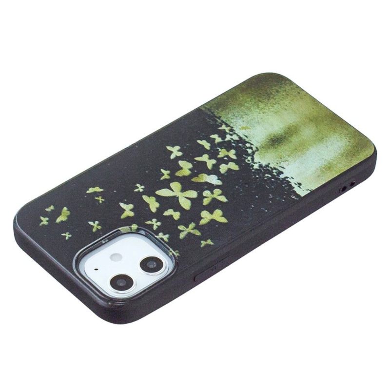 Hoesje voor iPhone 12 / 12 Pro Gouden Vlinders