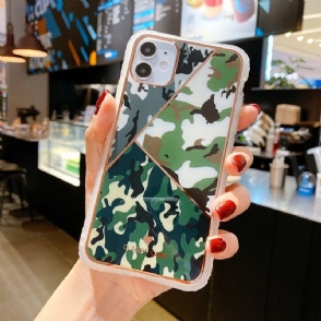 Hoesje voor iPhone 12 / 12 Pro Kleur Camouflage