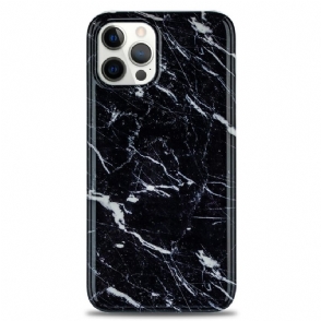 Hoesje voor iPhone 12 / 12 Pro Marmer