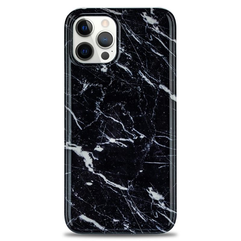 Hoesje voor iPhone 12 / 12 Pro Marmer