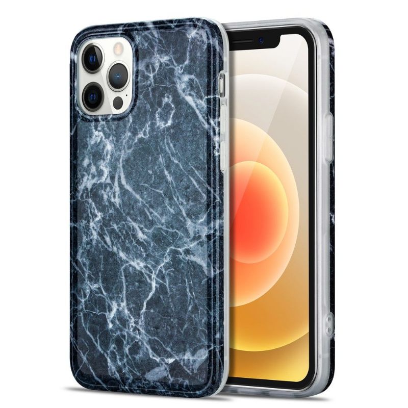 Hoesje voor iPhone 12 / 12 Pro Marmer