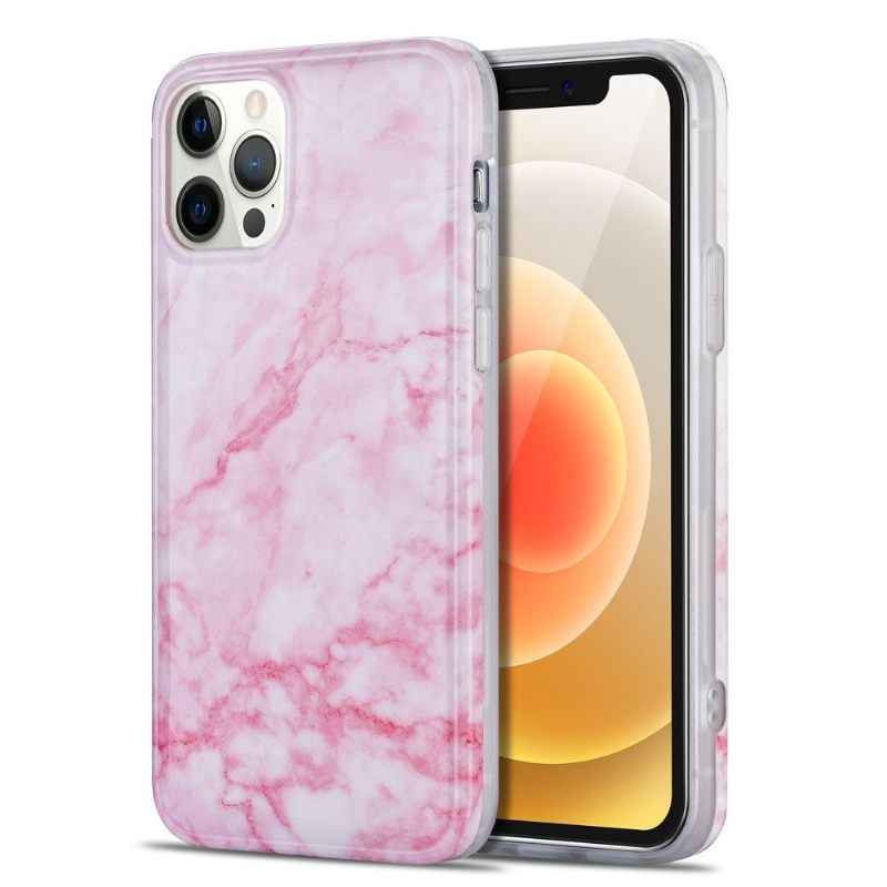 Hoesje voor iPhone 12 / 12 Pro Marmer