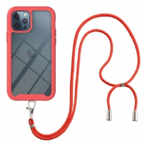 Hoesje voor iPhone 12 / 12 Pro Met Koord Stedelijke Serie