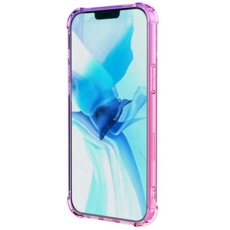 Hoesje voor iPhone 12 / 12 Pro Transparant Tweekleurig