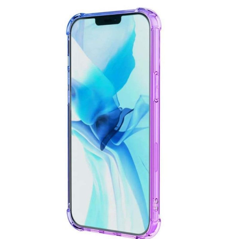 Hoesje voor iPhone 12 / 12 Pro Transparant Tweekleurig