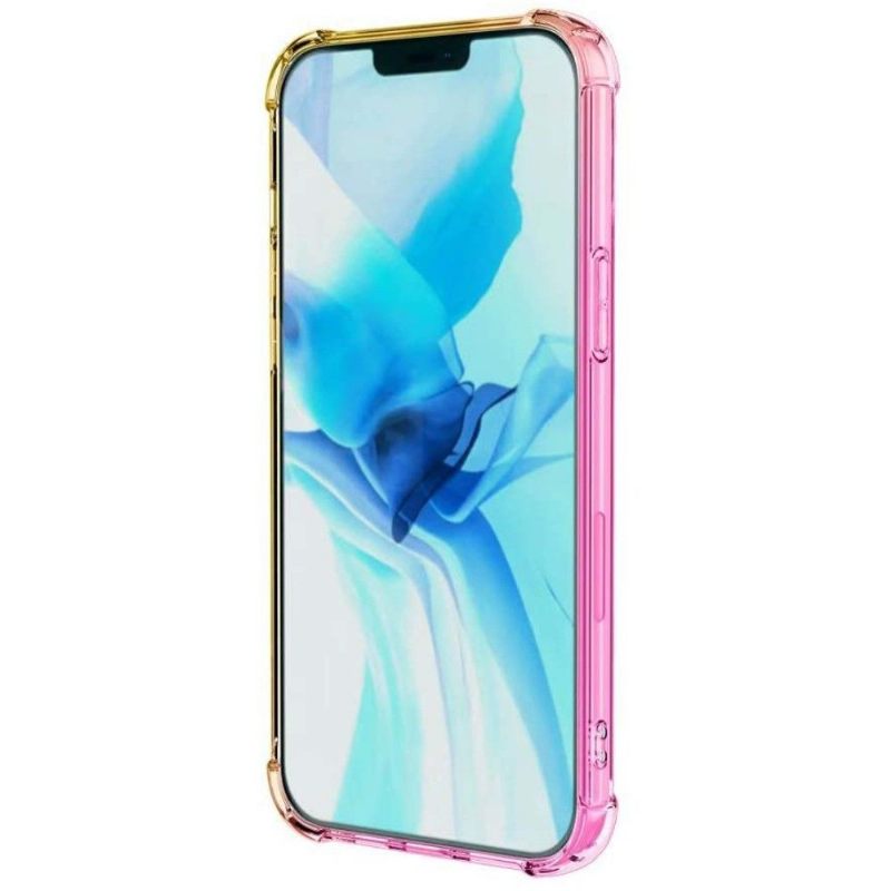 Hoesje voor iPhone 12 / 12 Pro Transparant Tweekleurig