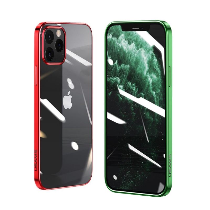 Hoesje voor iPhone 12 / 12 Pro Transparante Contouren Kleuren