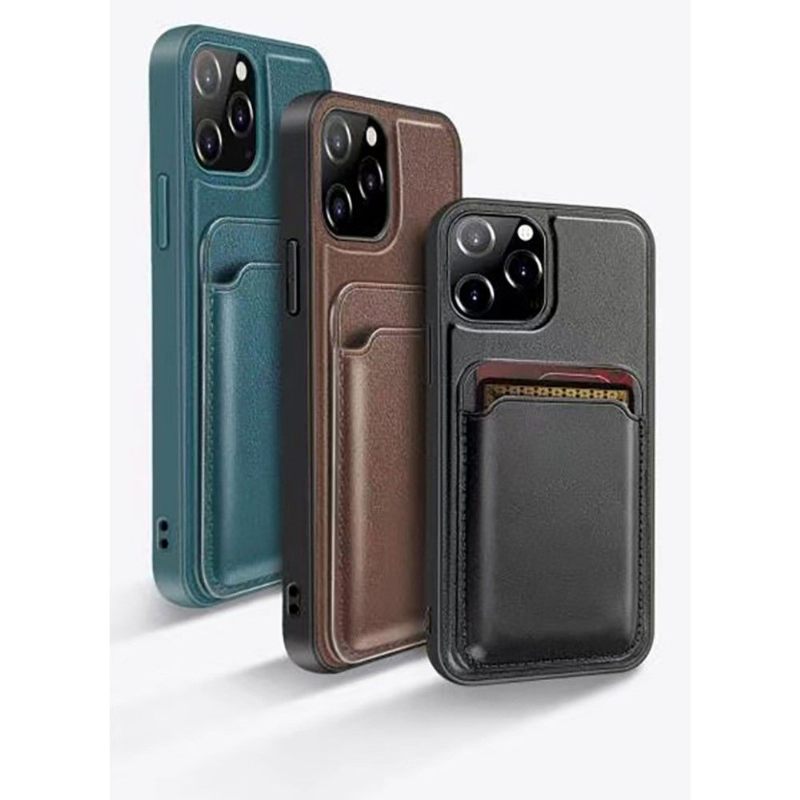 Hoesje voor iPhone 12 / 12 Pro Yalan-serie Met Magnetische Kaarthouder