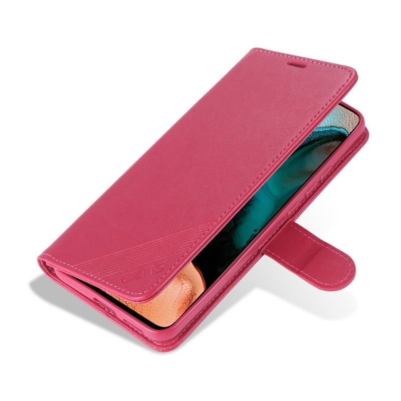 Folio-hoesje voor Poco F2 Pro Anti-fall Azns Retro Leder Effect