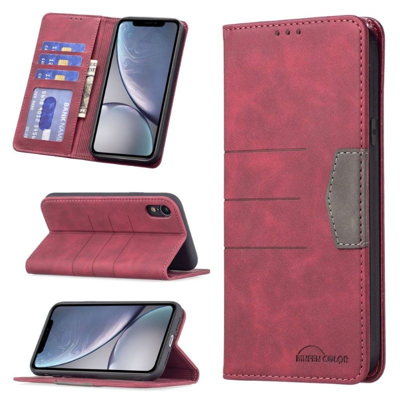 Folio-hoesje voor iPhone XR Binfen Color Flip Faux Leather