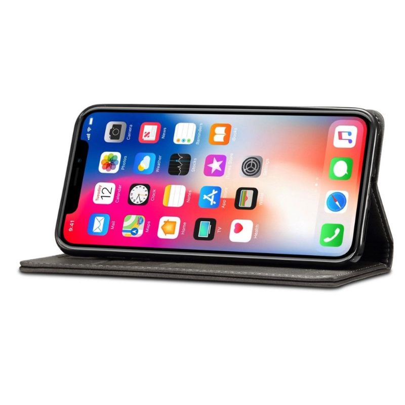 Folio-hoesje voor iPhone XR Flip-stijl Leer