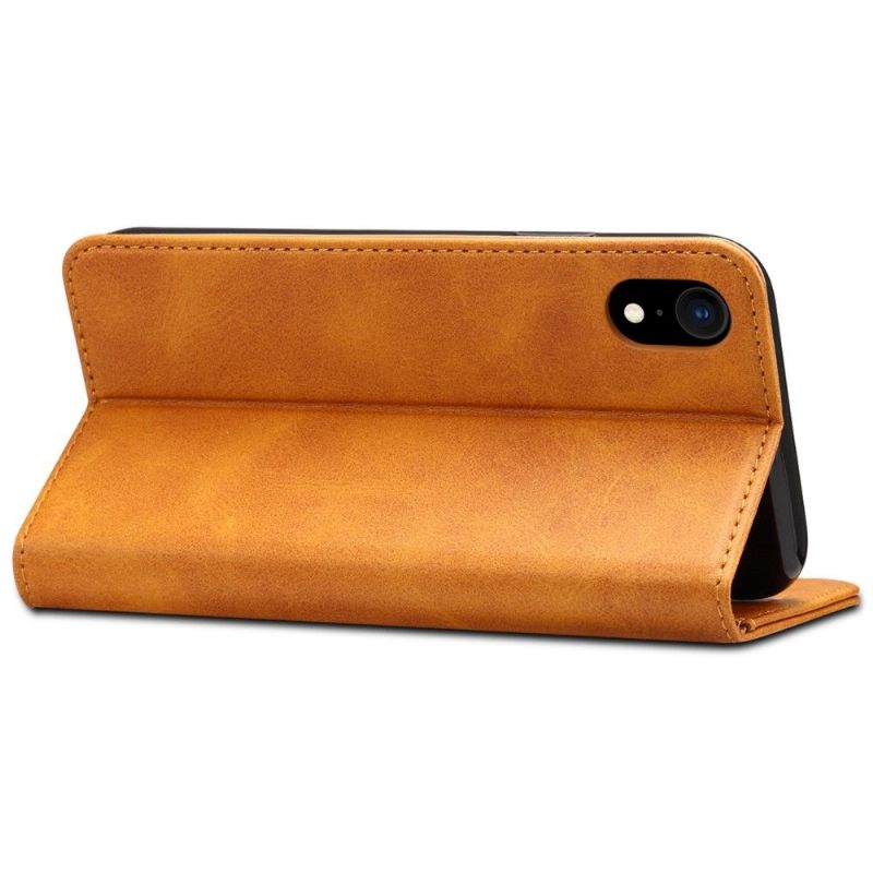 Folio-hoesje voor iPhone XR Flip-stijl Leer