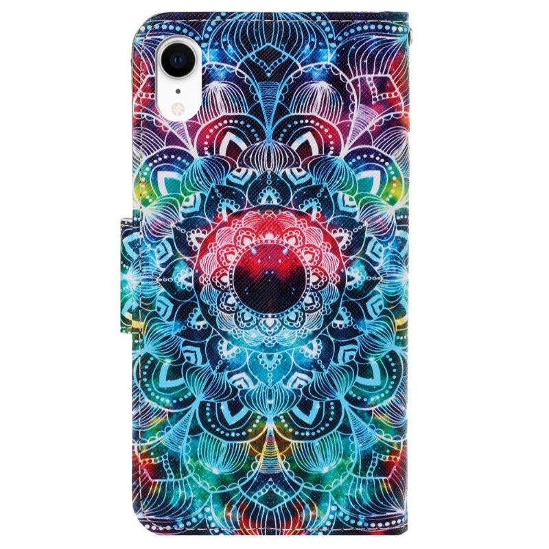 Folio-hoesje voor iPhone XR Gekleurde Mandala