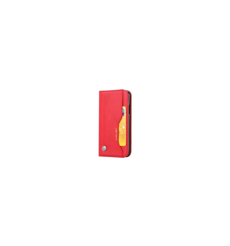 Folio-hoesje voor iPhone XR Leren Stand Case