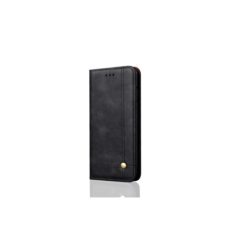 Folio-hoesje voor iPhone XR Retro Smart Card-houder