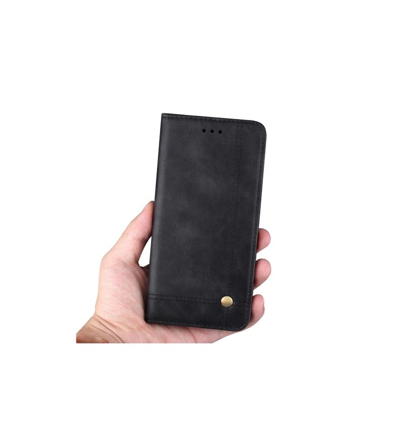 Folio-hoesje voor iPhone XR Retro Smart Card-houder