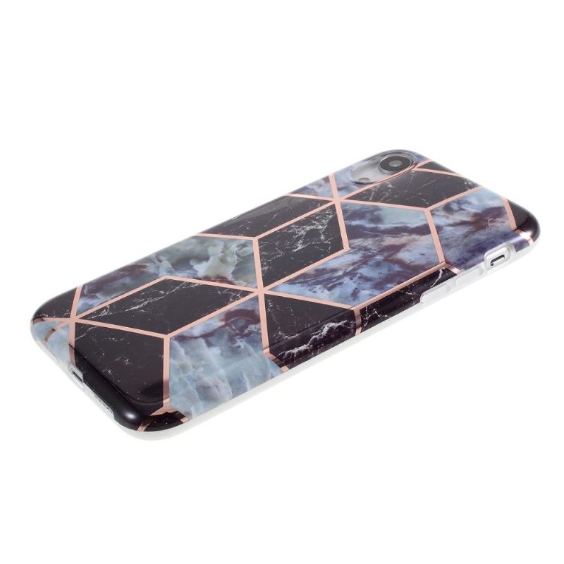 Hoesje voor iPhone XR Geometrisch Marmer