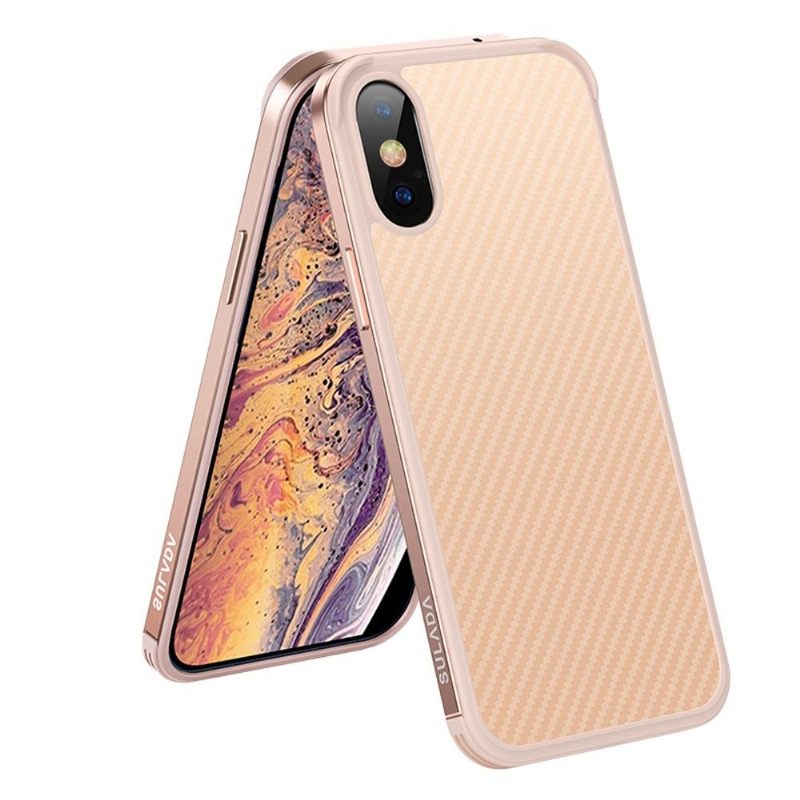 Hoesje voor iPhone XR Luxe Serie Stijl Koolstofvezel