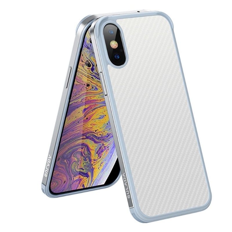 Hoesje voor iPhone XR Luxe Serie Stijl Koolstofvezel