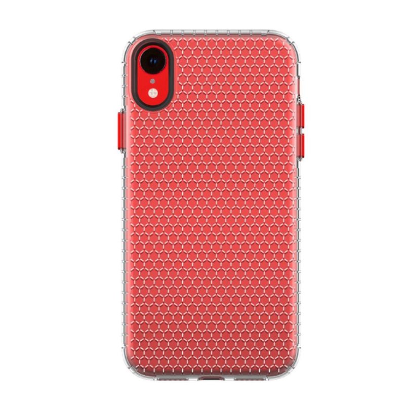 Hoesje voor iPhone XR Transparante Honingraat