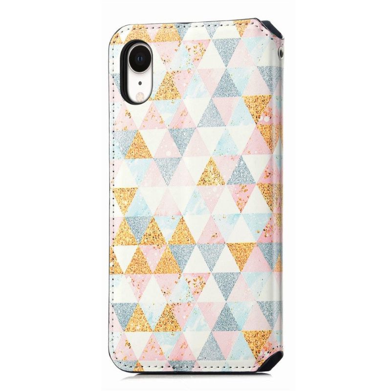 Leren Hoesje voor iPhone XR Scandinavische Stijl