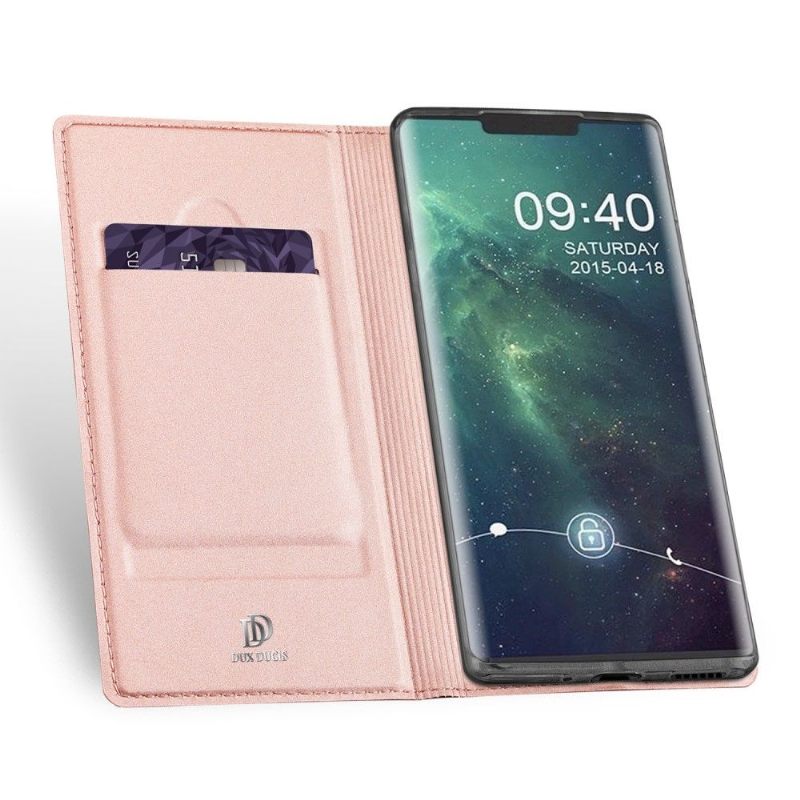 Folio-hoesje voor Huawei Mate 30 Pro Kaarthouder Met Satijncoating