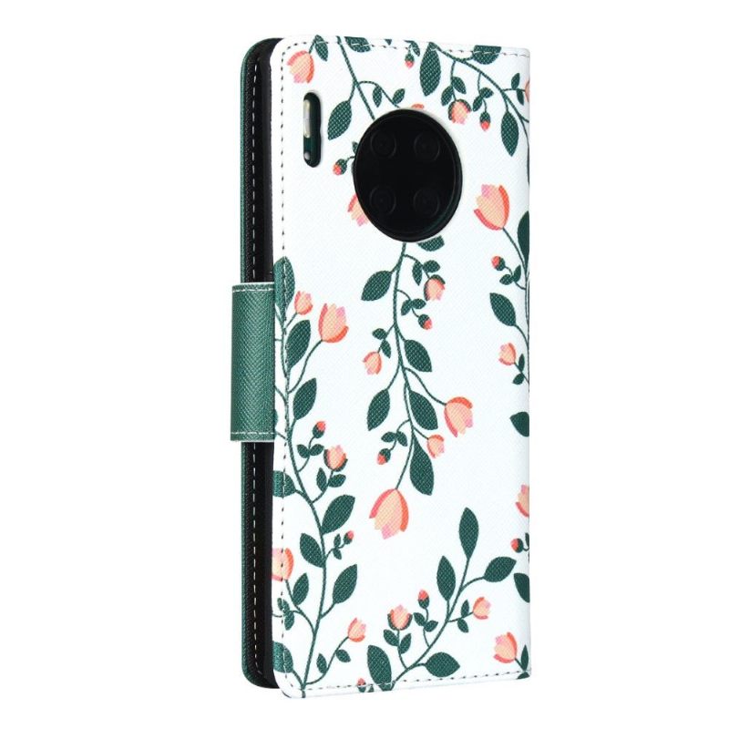 Folio-hoesje voor Huawei Mate 30 Pro Virginia Lentebloemen Met Lanyard