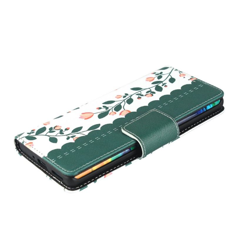 Folio-hoesje voor Huawei Mate 30 Pro Virginia Lentebloemen Met Lanyard