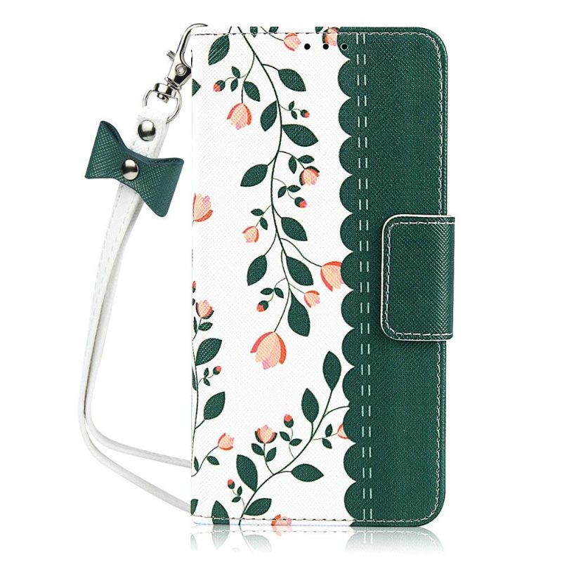 Folio-hoesje voor Huawei Mate 30 Pro Virginia Lentebloemen Met Lanyard