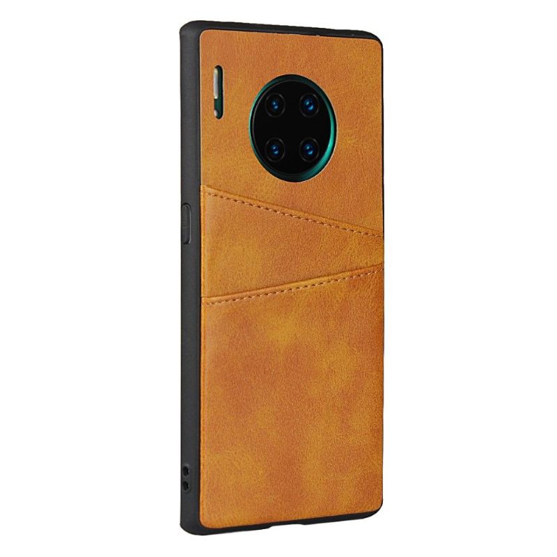 Hoesje voor Huawei Mate 30 Pro Anti-fall Kaarthouder Met Leren Effect