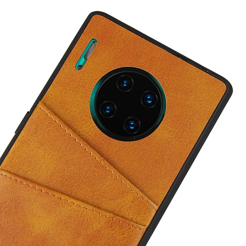 Hoesje voor Huawei Mate 30 Pro Anti-fall Kaarthouder Met Leren Effect