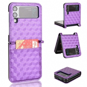 Hoesje voor Samsung Galaxy Z Flip 4 Folio-hoesje 3d Kubus