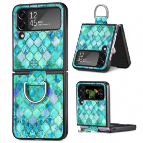 Hoesje voor Samsung Galaxy Z Flip 4 Folio-hoesje Fantasie Met Ring Caseneo