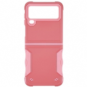 Hoesje voor Samsung Galaxy Z Flip 4 Folio-hoesje Knop Hybride