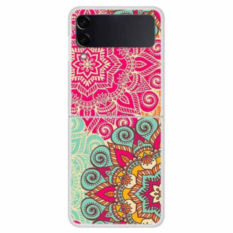 Hoesje voor Samsung Galaxy Z Flip 4 Folio-hoesje Mandala-trend