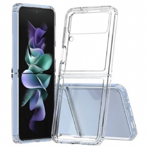 Hoesje voor Samsung Galaxy Z Flip 4 Folio-hoesje Transparante Versterkte Contour