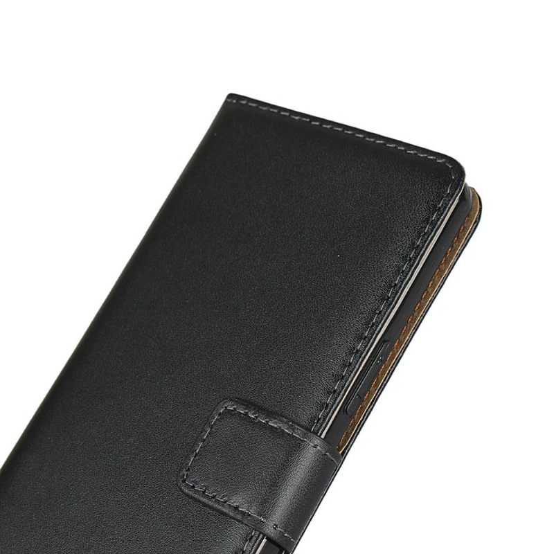 Cover voor Sony Xperia 1 II Anti-fall Portemonnee Leren Folio-hoesje Kunstleer Portemonnee - Zwart