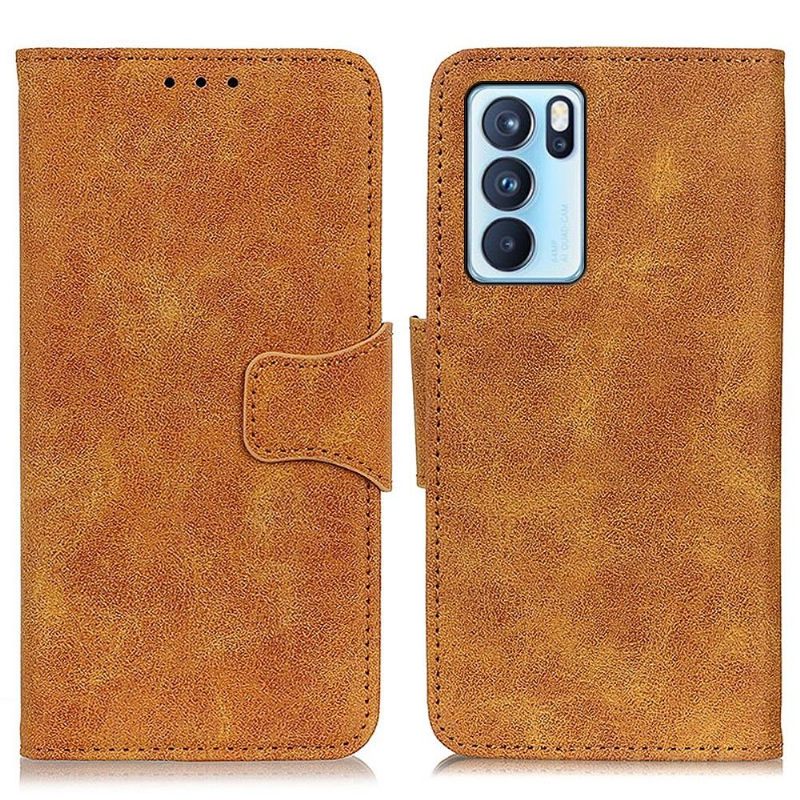 Cover voor Oppo Reno 6 Pro 5G Edouard Kunstleer Vintage