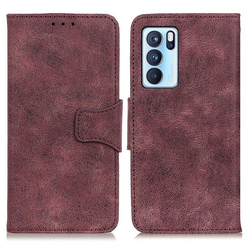 Cover voor Oppo Reno 6 Pro 5G Edouard Kunstleer Vintage