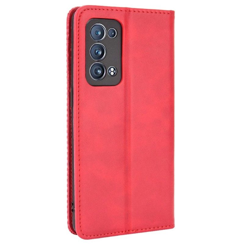 Cover voor Oppo Reno 6 Pro 5G De Lederen Stijl Cirénius