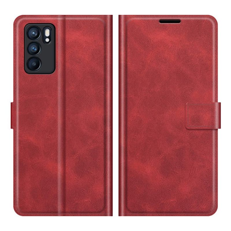 Folio-hoesje voor Oppo Reno 6 Pro 5G Portemonnee Leren Leerstijl