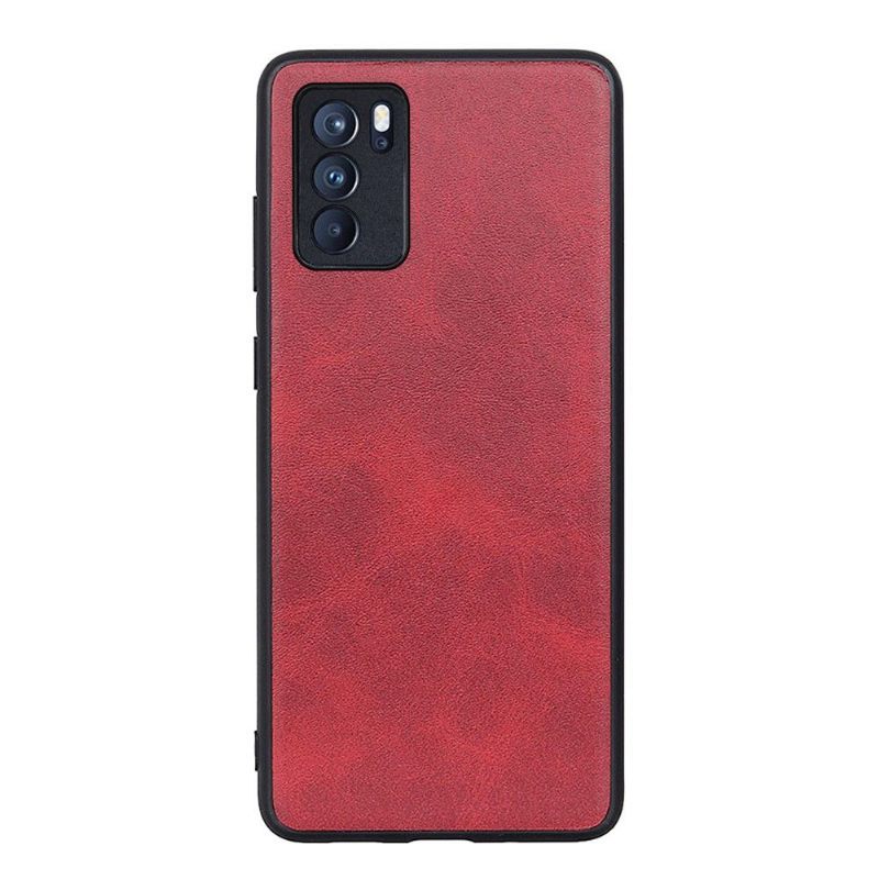 Hoesje voor Oppo Reno 6 Pro 5G Vintage Kunstleer Jazz