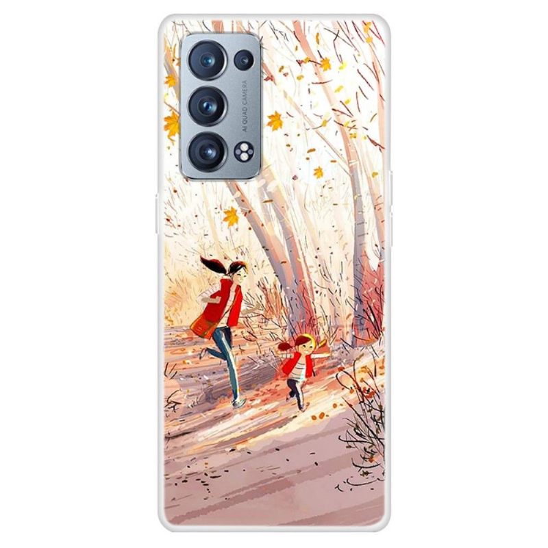 Telefoonhoesje voor Oppo Reno 6 Pro 5G Herfst